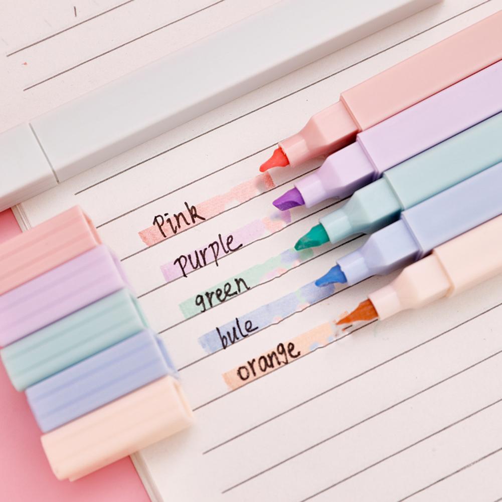 أقلام تظليل ملونة 6 قطع، مجموع - مراجعة Pastel Highlighter Set Double Ended وسعره