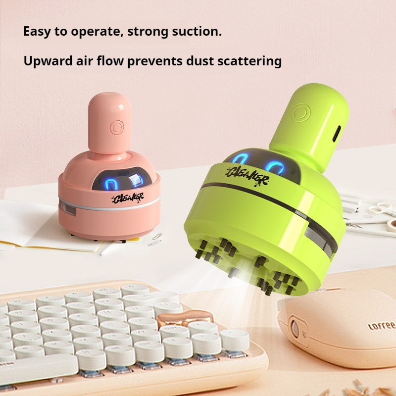 مكنسة كهربائية صغيرة محمولة عل - مراجعة Mini Desktop Vacuum Cleaner For Eraser Dust وسعره