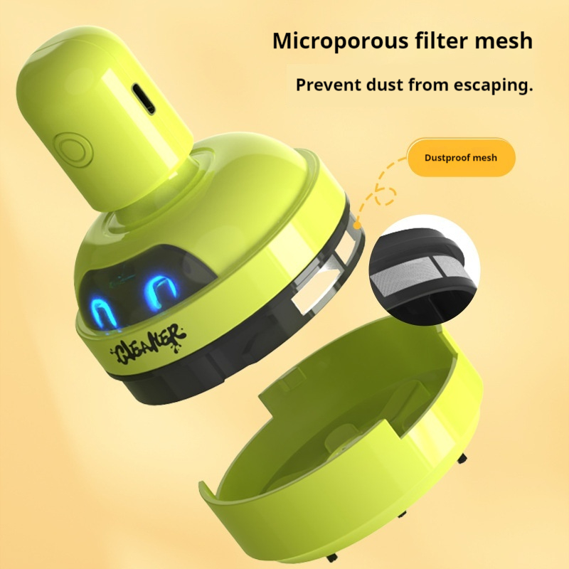 مكنسة كهربائية صغيرة محمولة عل - مراجعة Mini Desktop Vacuum Cleaner For Eraser Dust وسعره