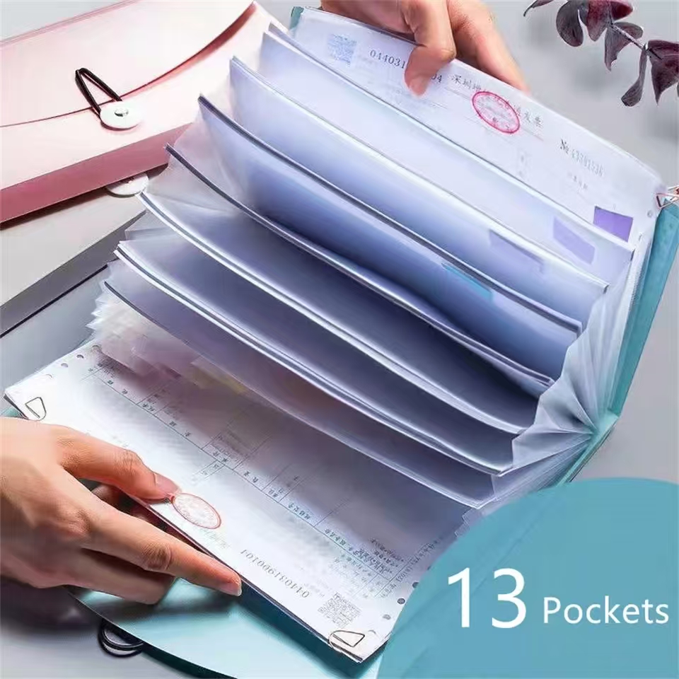 منظم ملفات قابل للتوسيع مع 13  - مراجعة Expandable Accordion File Folder 13 Pockets وسعره
